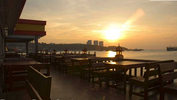 Pattaya Beer Garden - A nice spot to catch the sun set before heading out on Pattaya's famous Walking Street